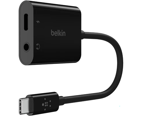 Belkin RockStar 3.5mm Audio   USB-C Charge Adapter