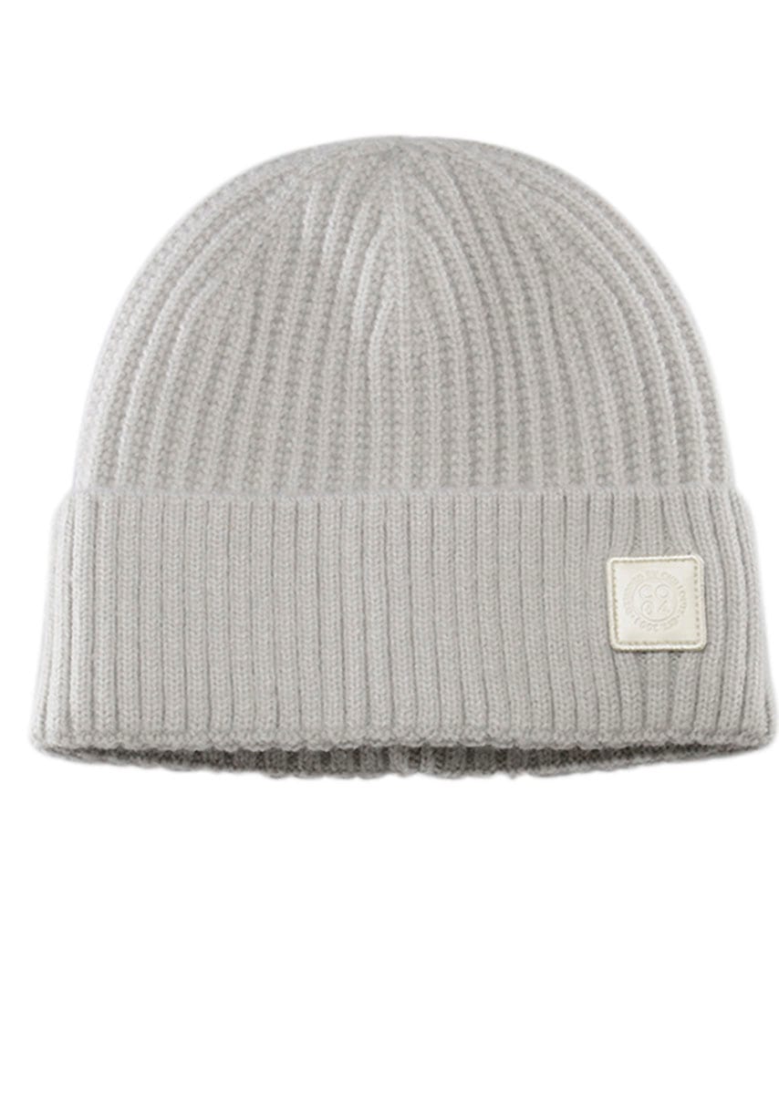 chillouts Strickmütze »Denise Hat« mit sichtbarem Logo-Patch