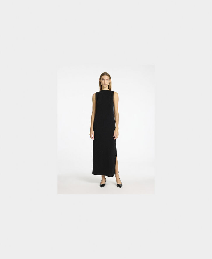Selected Femme SLFANITA TWISTED ANKLE DRESS Sort