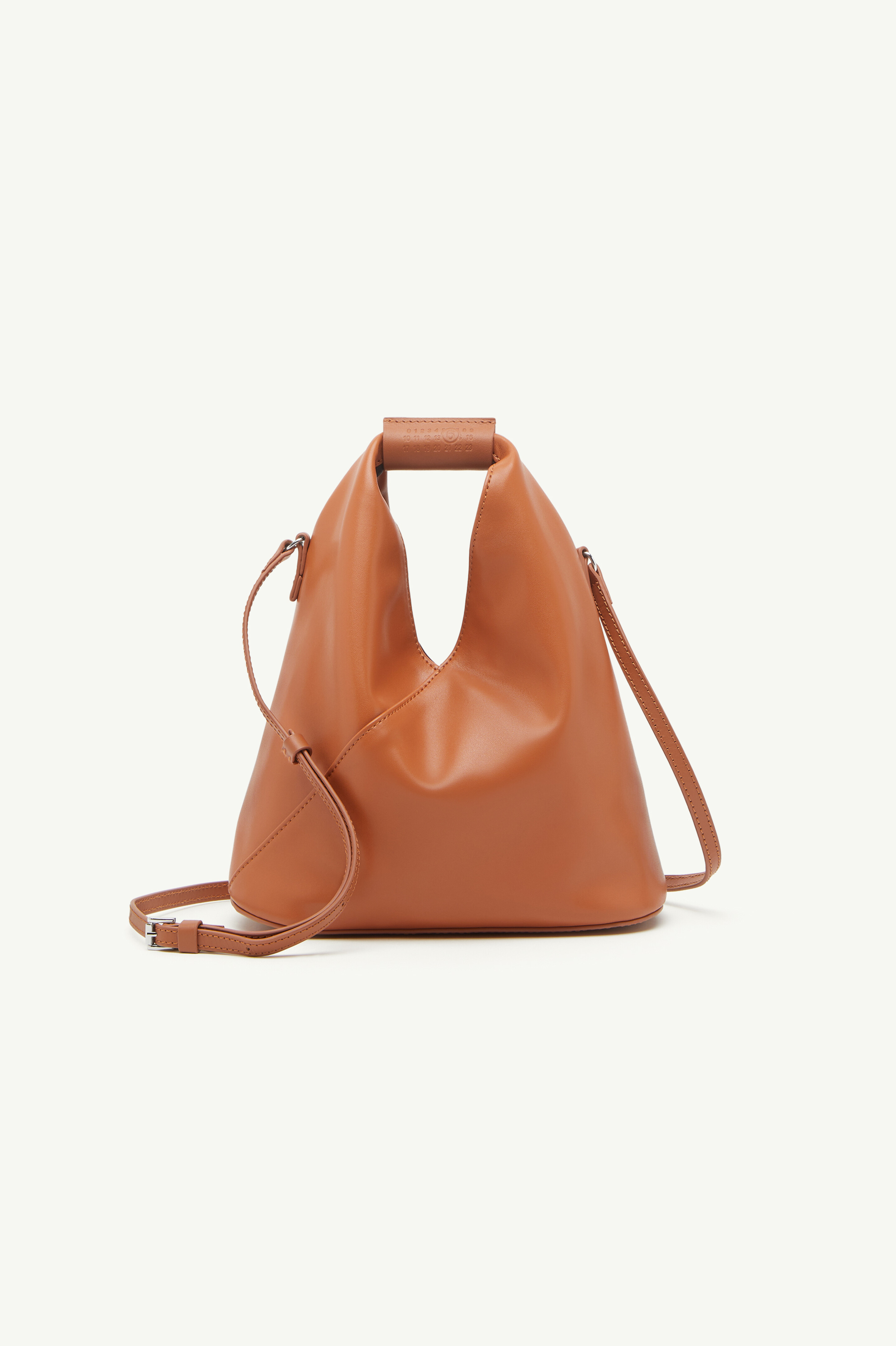 Sac à bandoulière Japanese classic camel pour femme | MM6 Brun Adobe