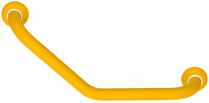 Barre d'appui coudée en aluminium jaune epoxy Godonnier 50,8 cm 135'