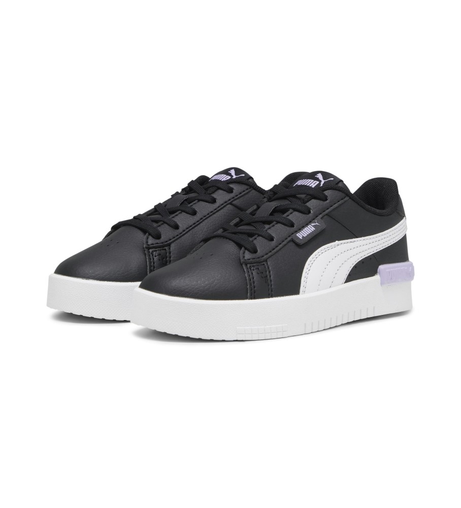 Tênis Puma Jada de couro, preto
