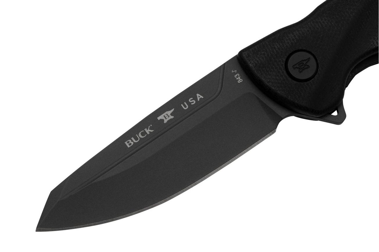 Buck Sprint Ops 0843BKS Black Canvas Micarta, zakmes