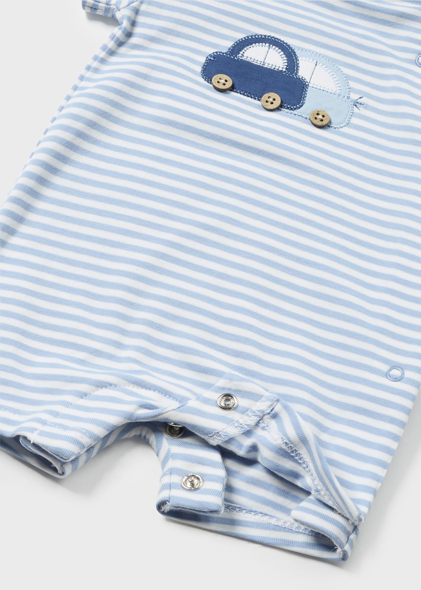 Macacão listrado Better Cotton para recém-nascido Cristal