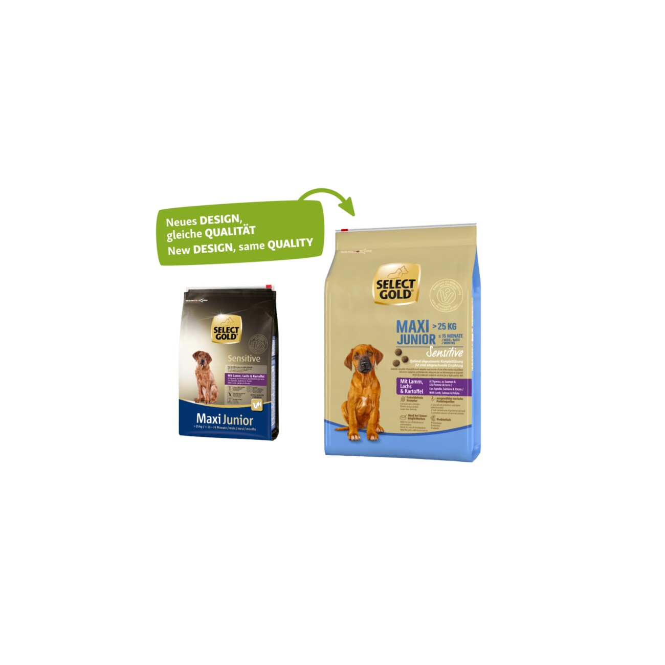SELECT GOLD Sensitive Maxi Junior Lamm/Lachs/Kartoffel 4 kg