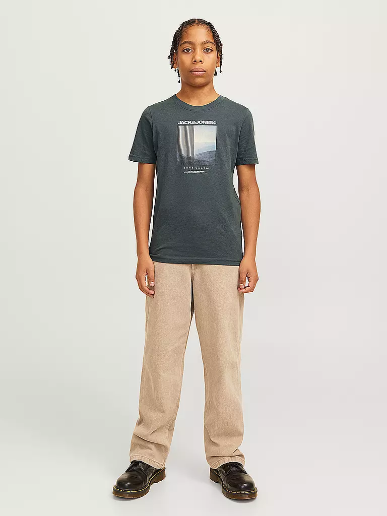 JACK & JONES Jungen T-Shirt JCOAERO grau