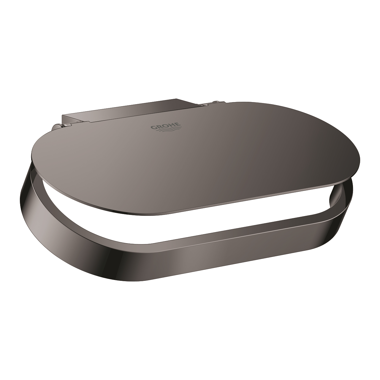 Grohe Selection toiletrolhouder met deksel hard graphite