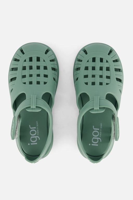 Igor Tobby Solid Sandalen blauw Rubber