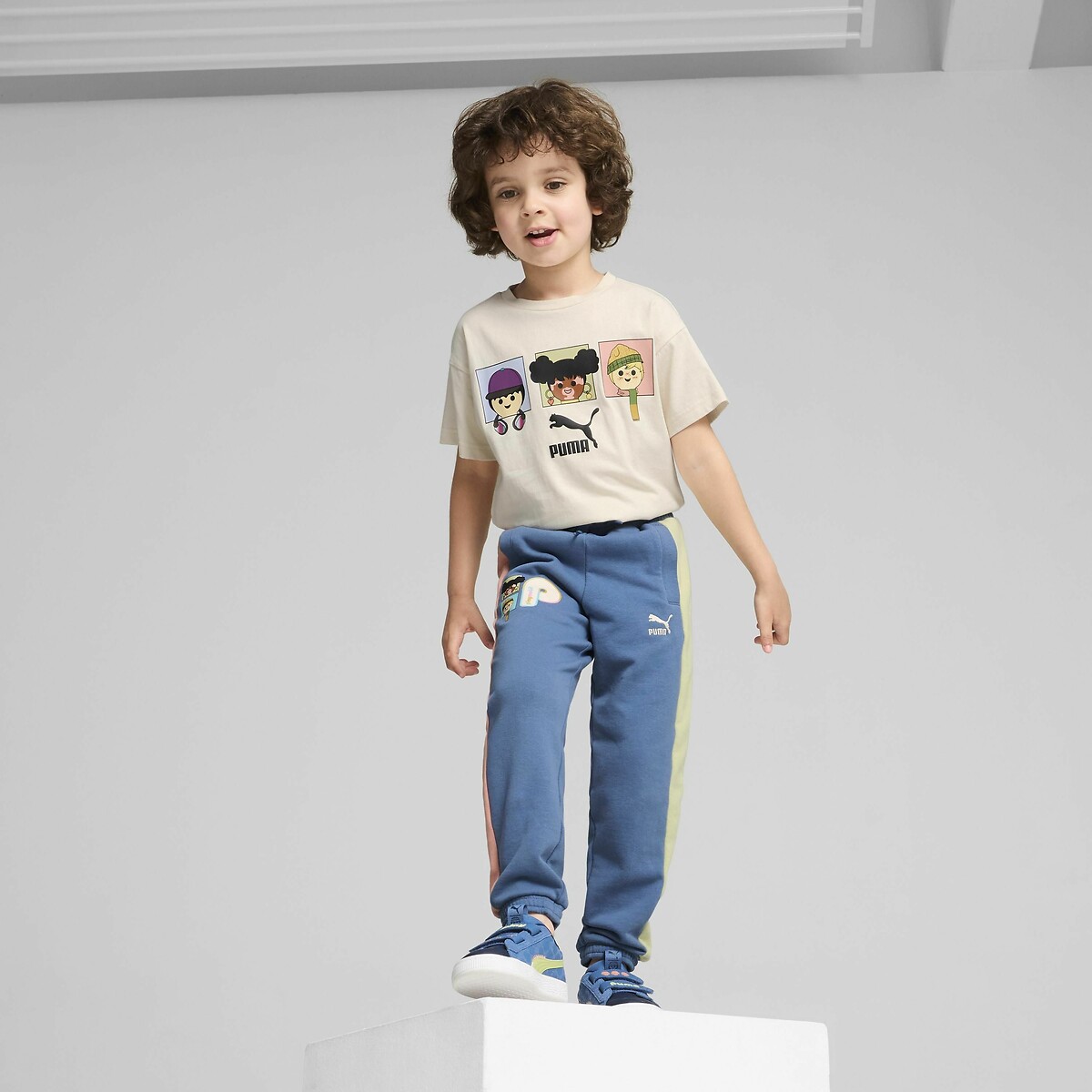 PUMA<br>Calças de moletom achatadas