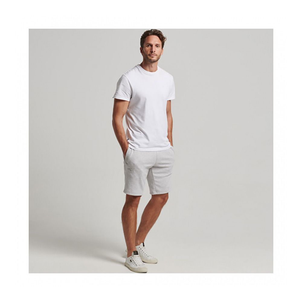 Superdry VLE JERSEY - Short Homme glacier grey marl