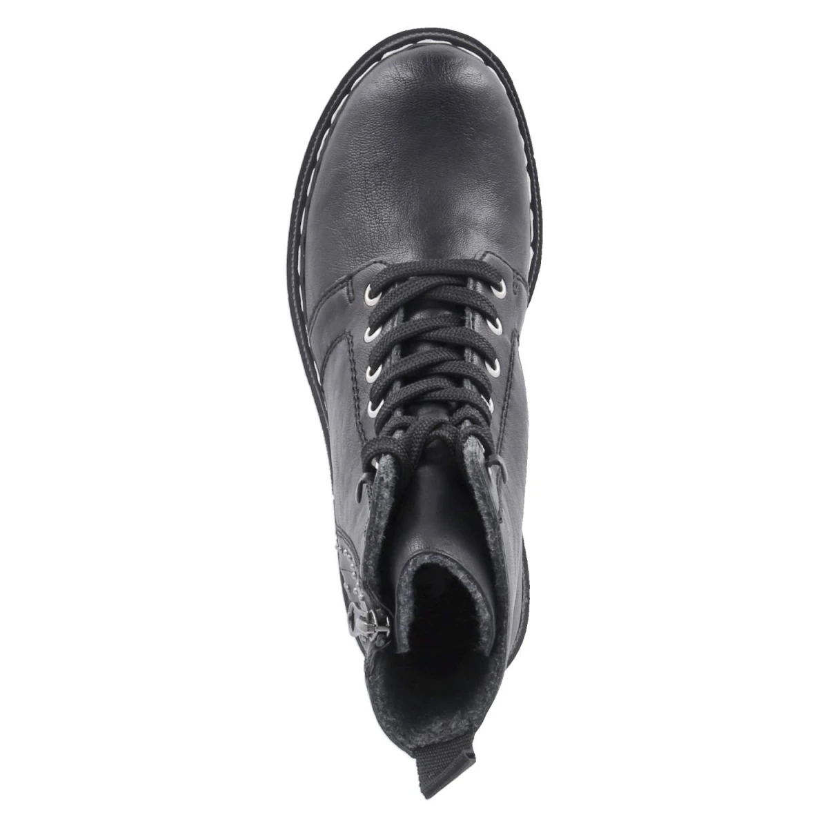 RiekerSchnürboots - schwarz