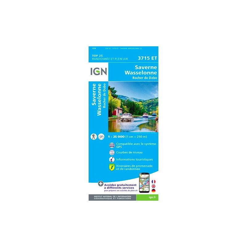 Saverne.Wasselonne.Rocher De Dabo - Carte topographique