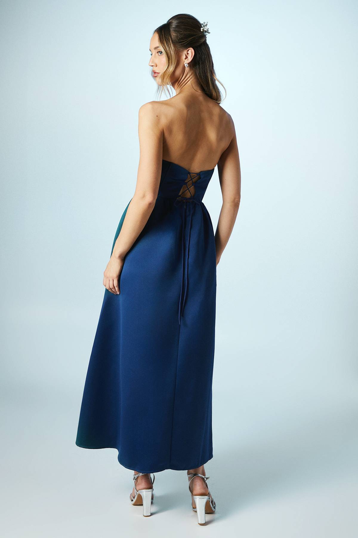 Coast Robe de Demoiselle d'Honneur Corset Satiné Structuré