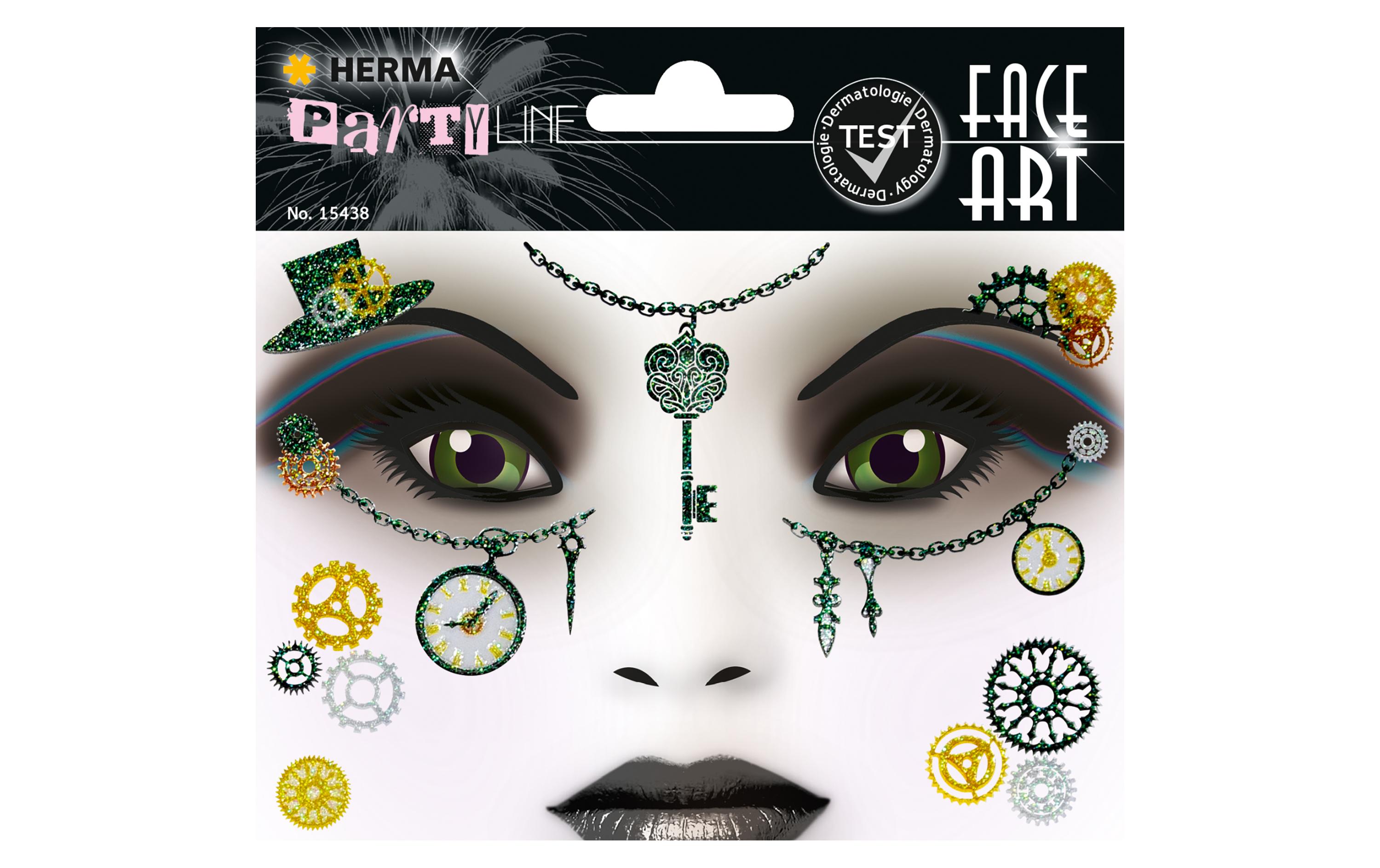 Face Art Amelia, 1 StückGesicht Sticker für Halloween