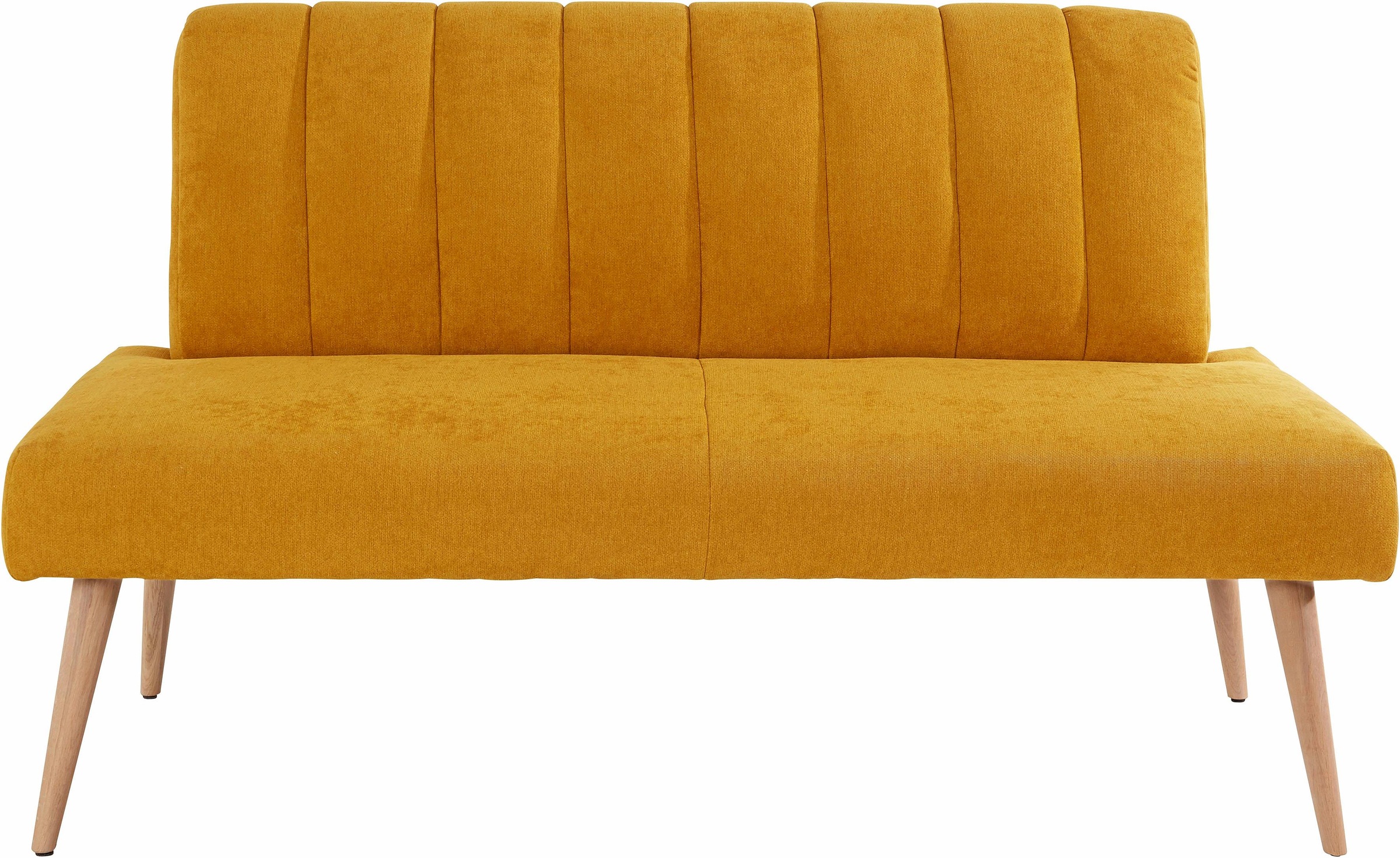 exxpo - sofa fashion Sitzbank »Costa, moderne Rückensteppung, bequem und elegant, hoher Holzfuss« hochwertige Detailverarbeitung, Frei im Raum stellbar