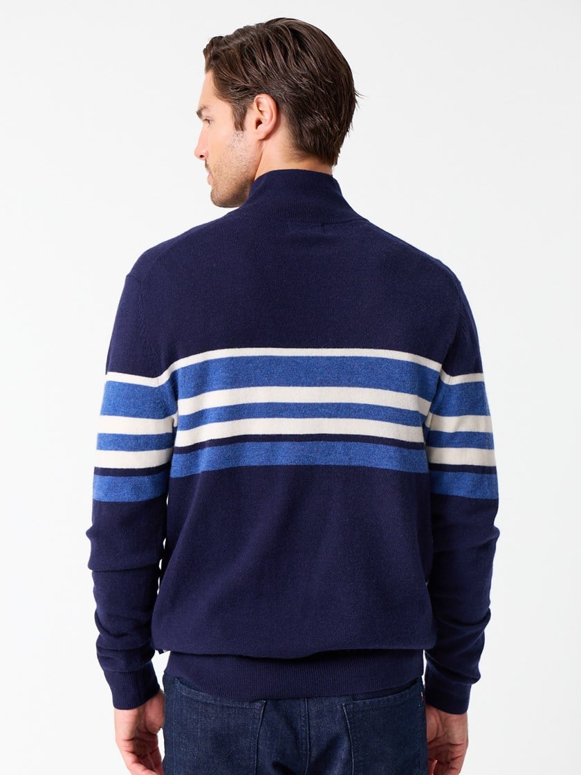 Faustian stripet zipneck Sky Captain