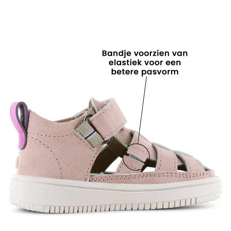 Shoesme roze sandaaltje Microleer | Meisjes schoenen
