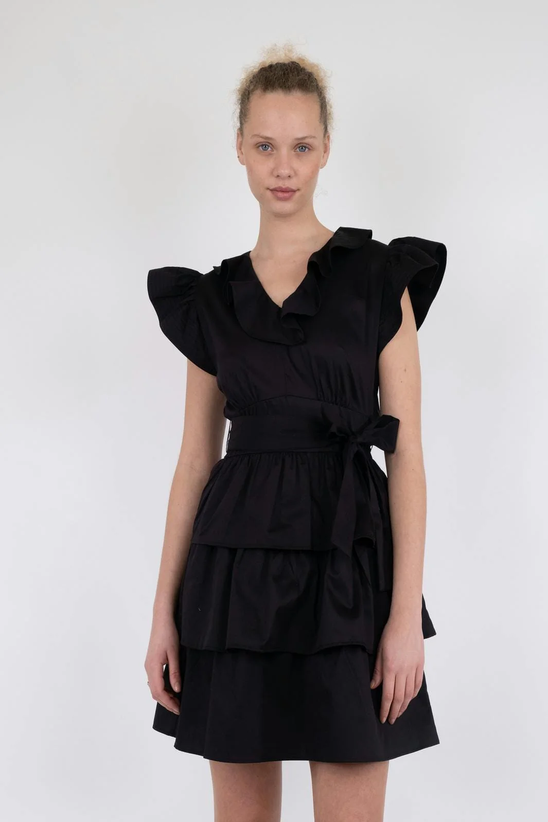 Neo Noir Lia Cotton Satin Dress