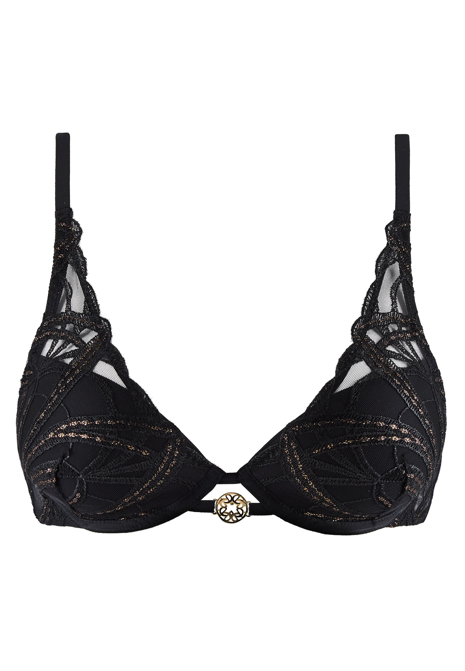 MY DESIRE - Soutien-gorge plunge foulard | Noir