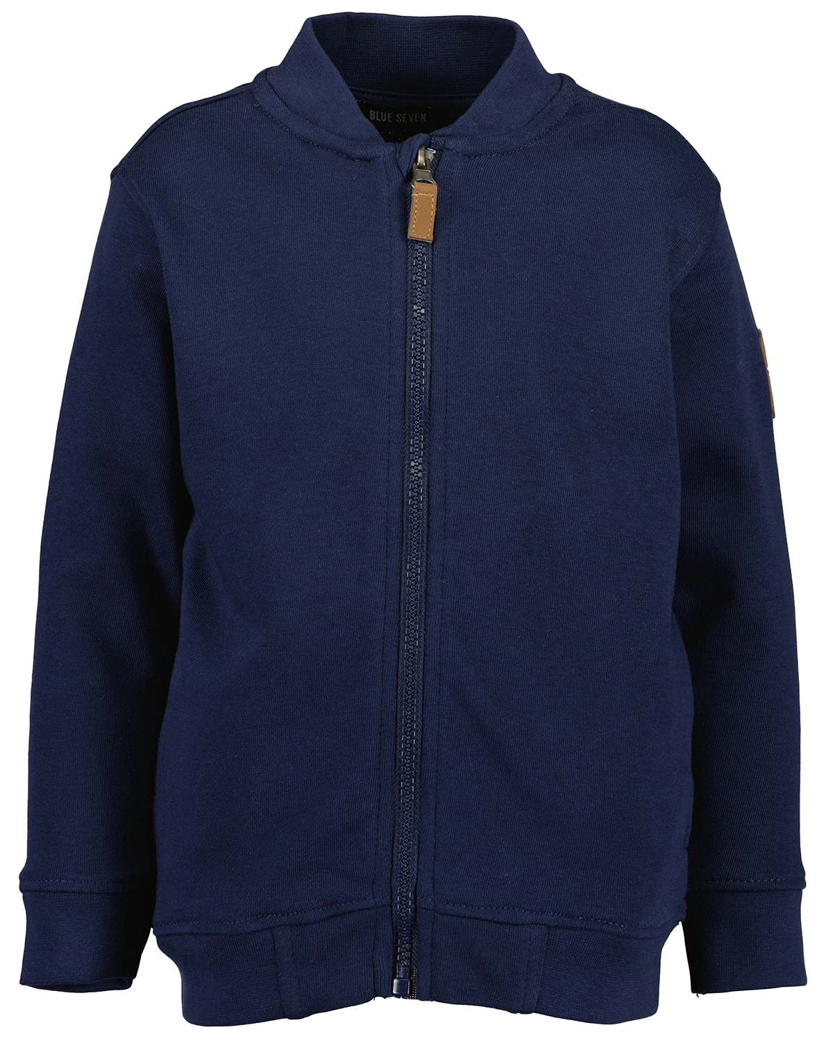 Sweatjacke RIB COLLAR in ultramarin
