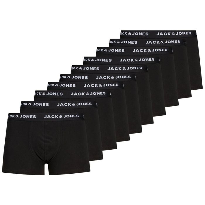 Jack & Jones Solid Trunk Boxershorts Heren (10-pack)