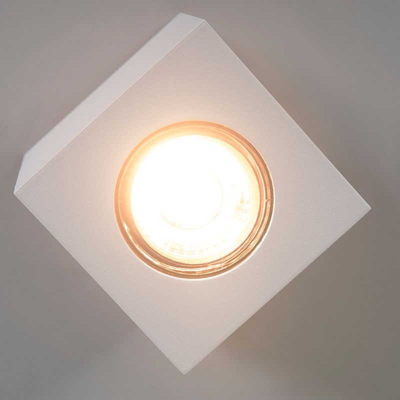 Design opbouwspot wit GU10 50mm - Quba 2