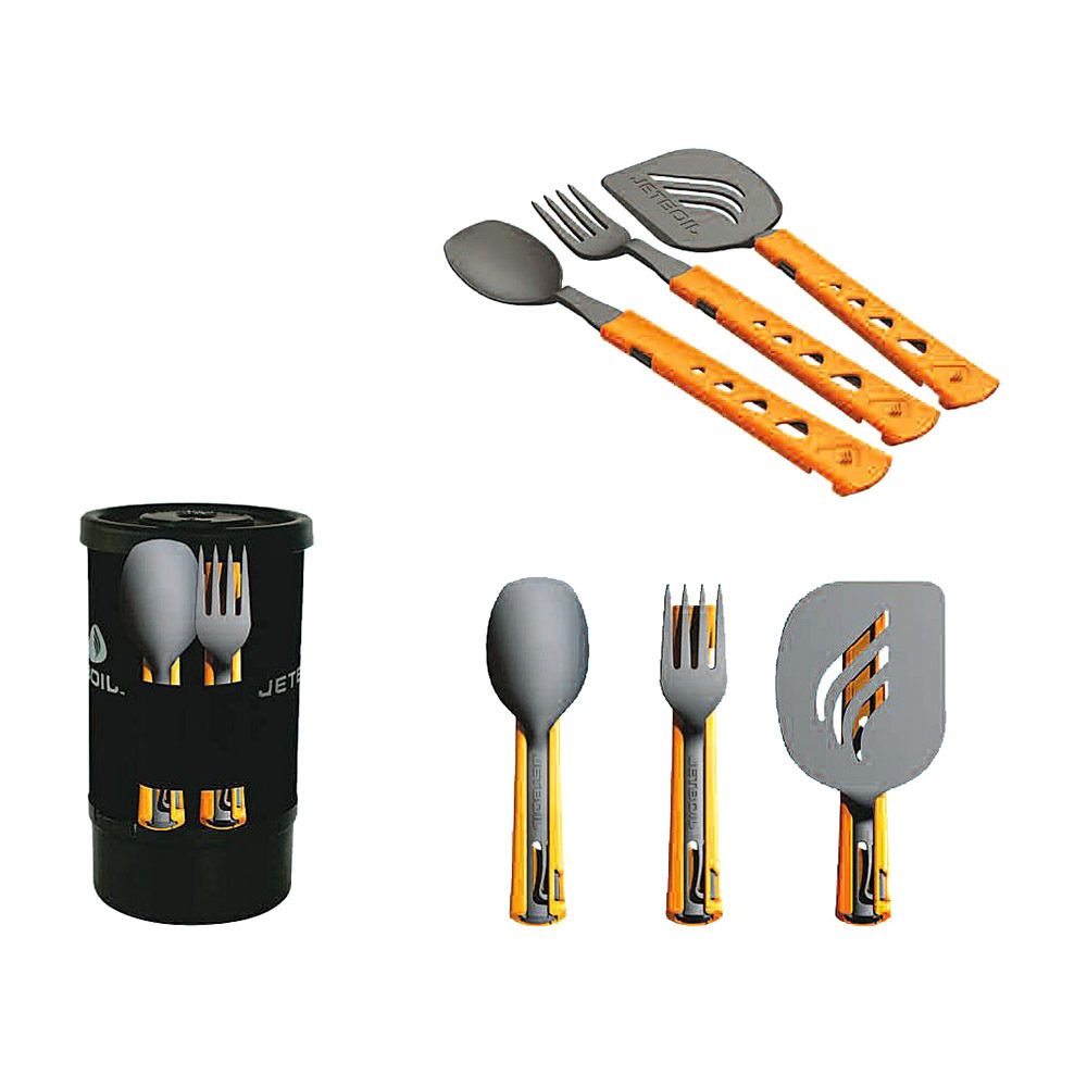 Jetboil USTENSIL SET - Couverts pliables bleu/orange