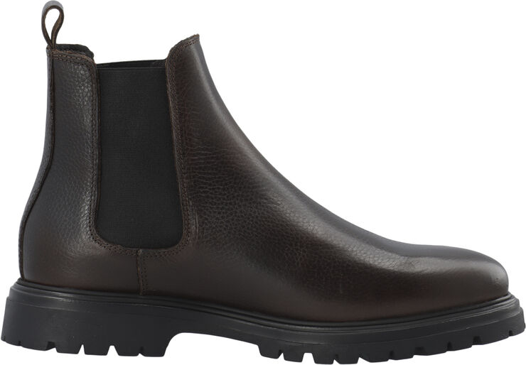 Bianco BIAGIL Chelsea Boot Tumbled Leather Dark brown