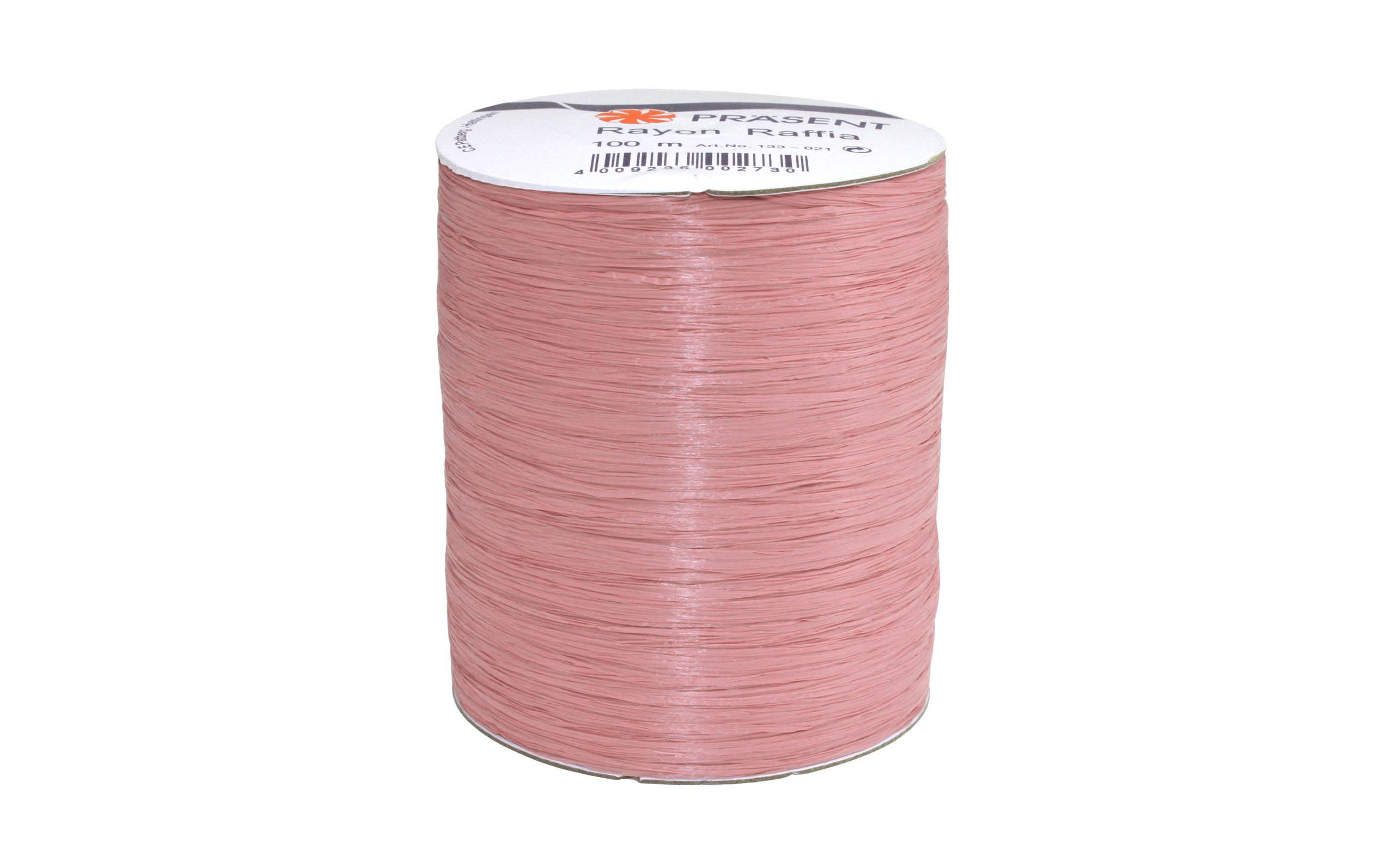 Geschenkband Raffia Rayon 100 m, AltrosaBand für Geschenke