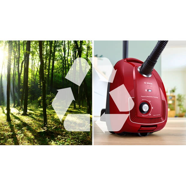 Bosch BGB38RD2 stofzuiger rood 600W