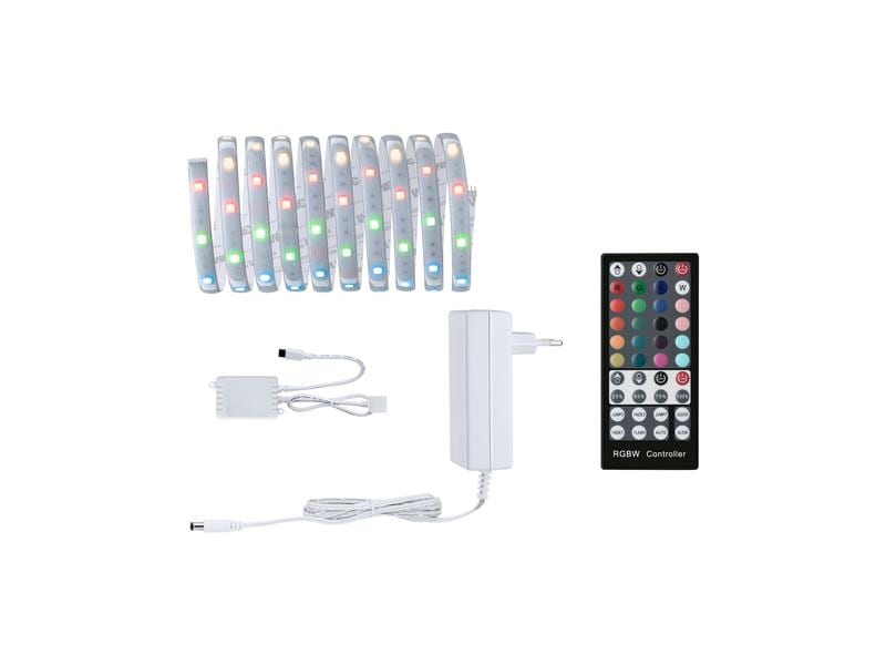 Paulmann LED-Stripe MaxLED 250 RGBW, 3 m Basisset Beschichteter LED-Streifen mit variabler Lichtfarbe, kürzbar