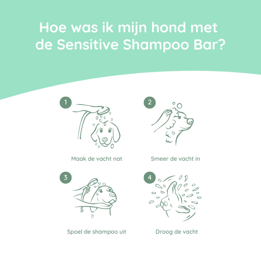 Greenfields Sensitive  - Hondenshampoo Bar - 70 Gram - Transparant