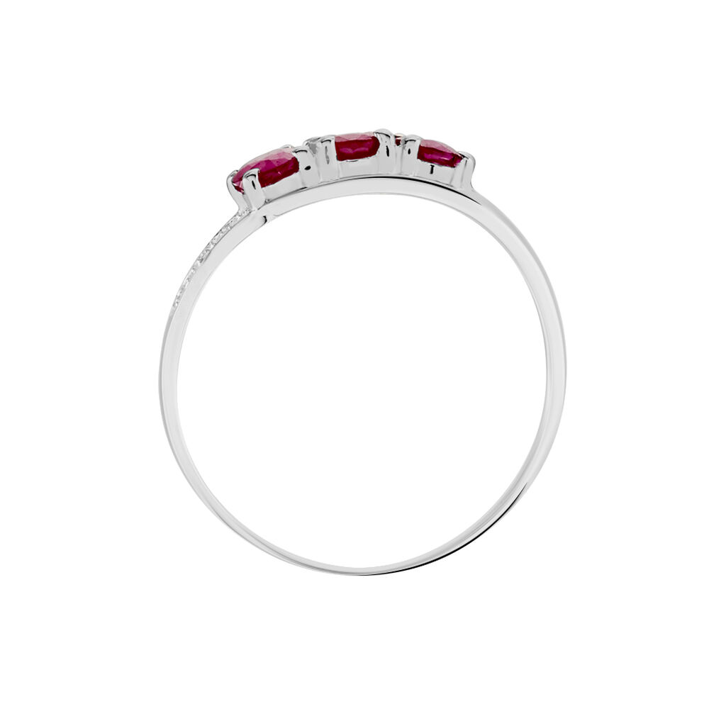 Bague Or Blanc Rubis