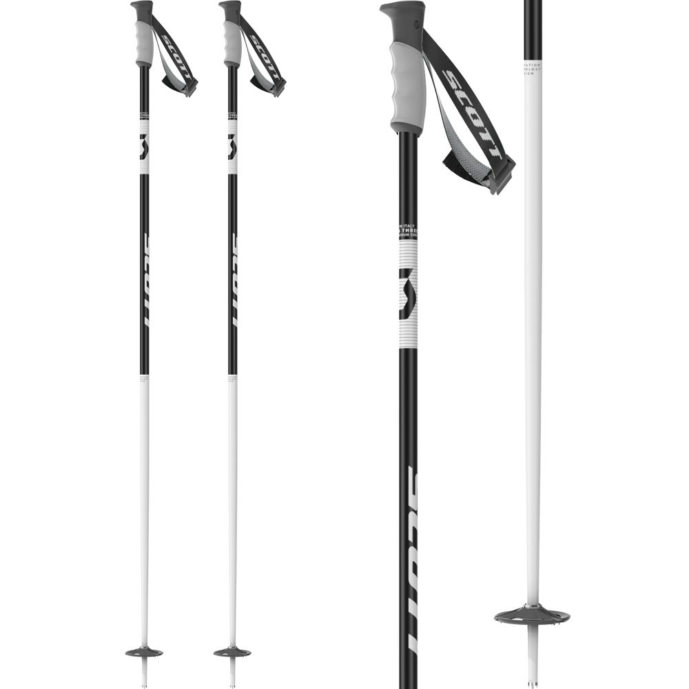 Scott Signature Alpin Skistöcke weiß