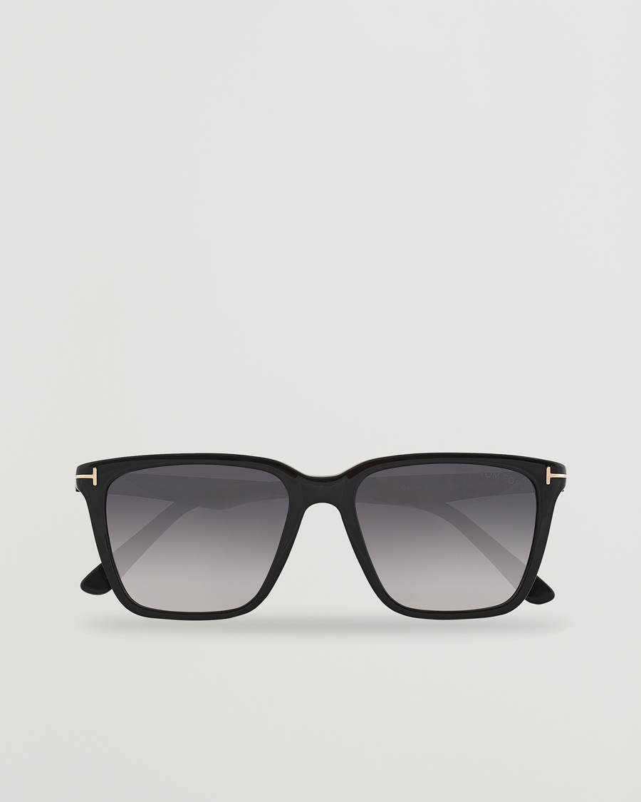 Tom Ford Garrett Sunglasses Shiny Black/Gradient Smoke