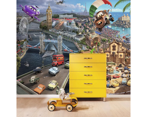 Fotobehangpapier SD400 Disney Cars World 8-delige set 368 x 254 cm
