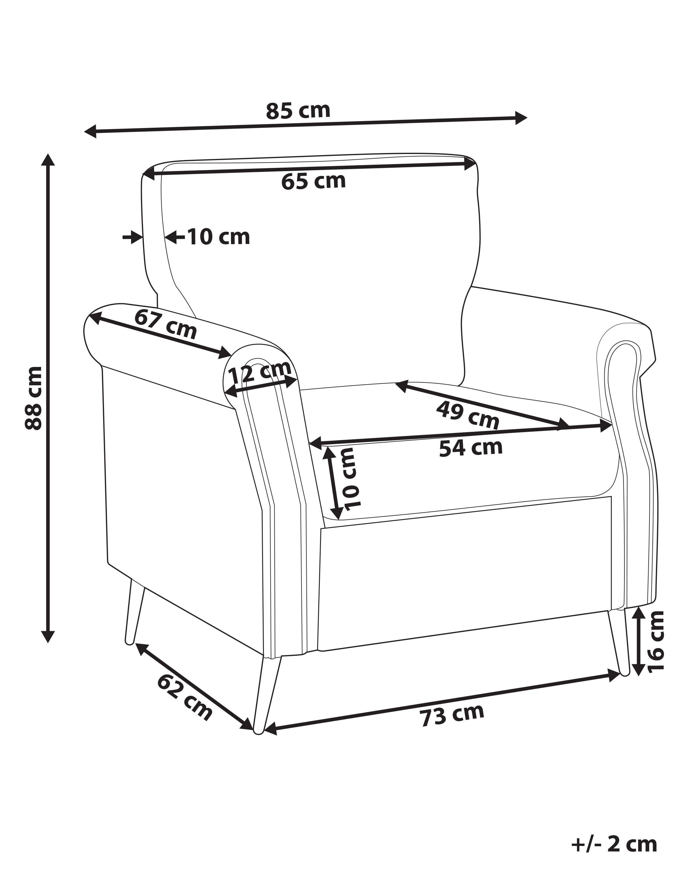 Fauteuil VIETAS Stof Lichtgrijs