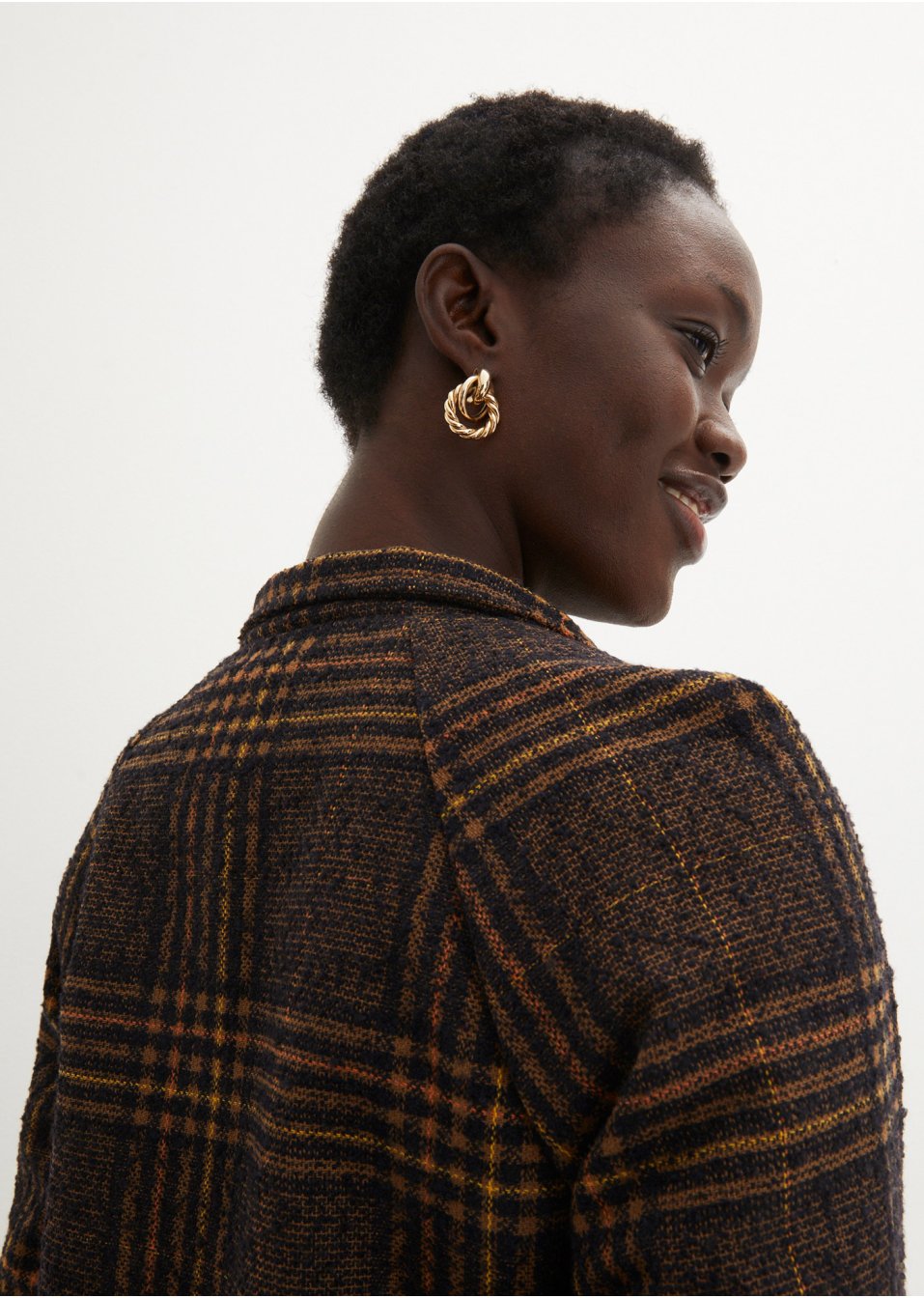 Veste courte imitation laine