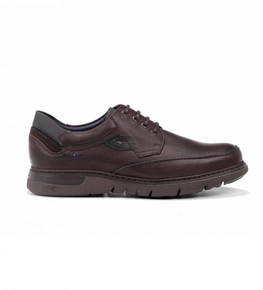 Sapatos Fluchos Celtic em couro F0248 marrom