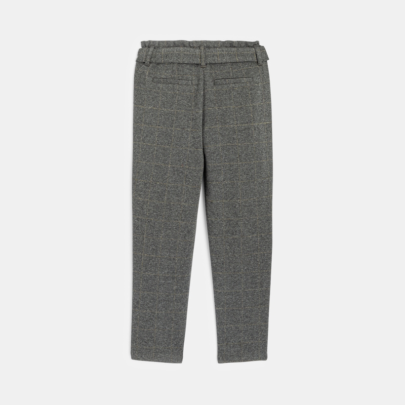 Pantalon confort à carreaux Fille