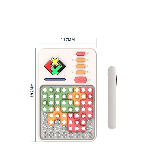 (17-tlg. Set) Super Blocks Spiel Blockbaustein Puzzle Kinder Lern Spielzeug Gehirn Training (Batteriebetrieben) - Bunt