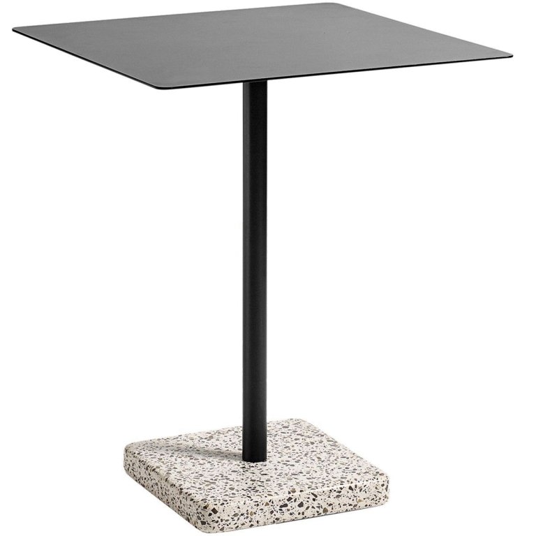 Hay Terrazzo Square tuintafel 60x60 grey - charcoal