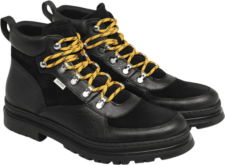 Les Deux Tyler Mid Suede Boot Black
