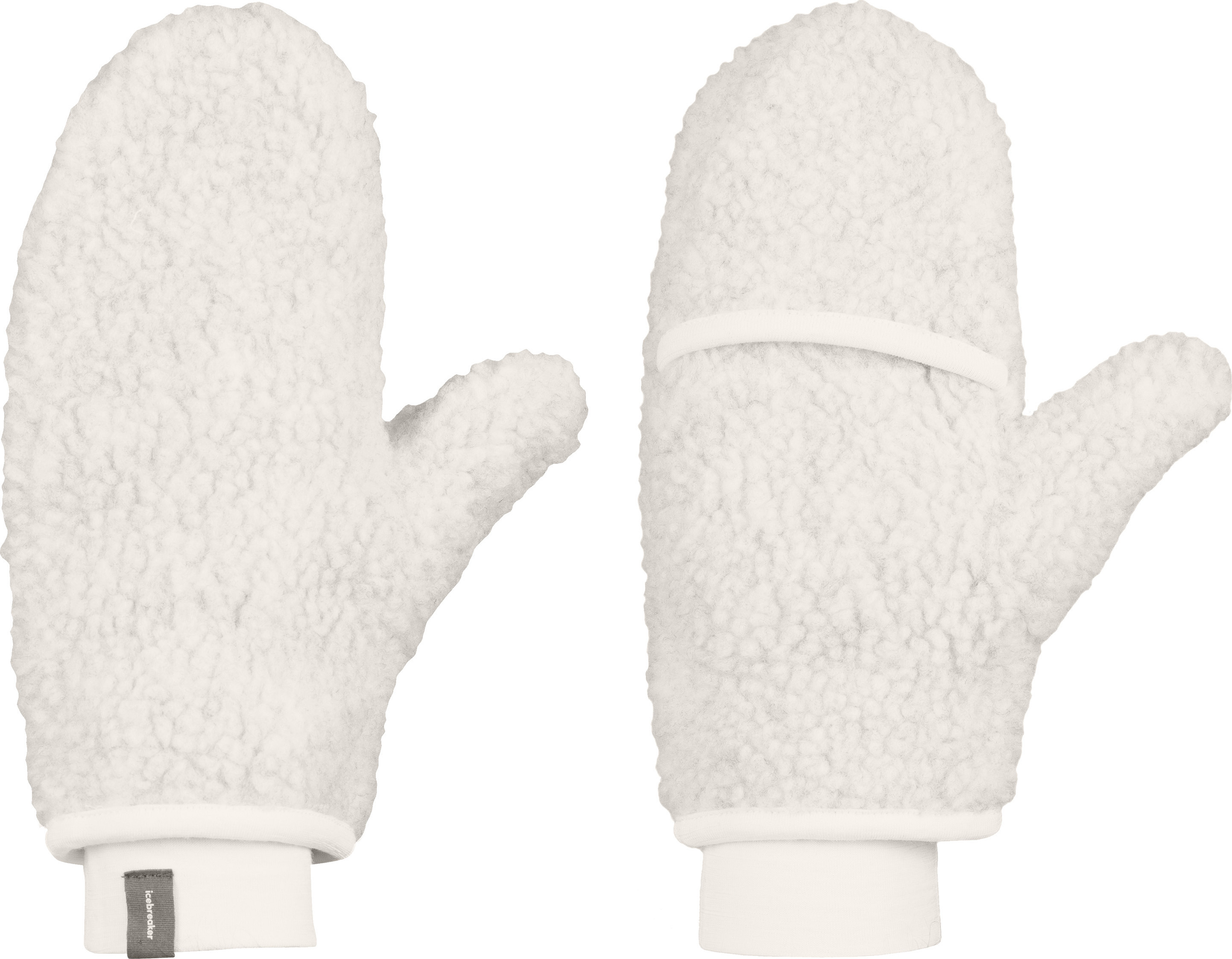 RealFleece Merino High Pile Mittens Ecru Heather