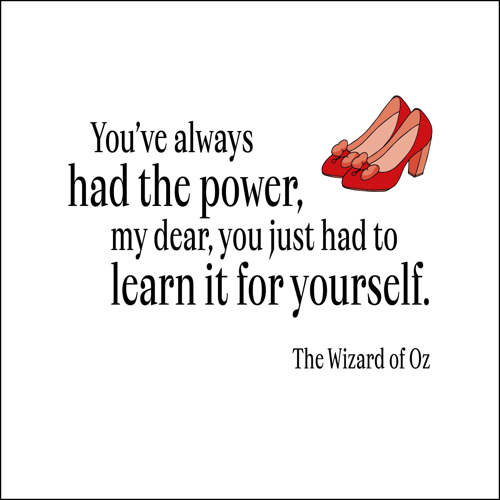 Postkarte 'You’ve always had the power' günstig bestellen