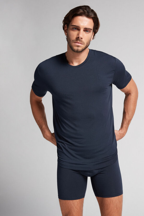 Camiseta de modal e seda