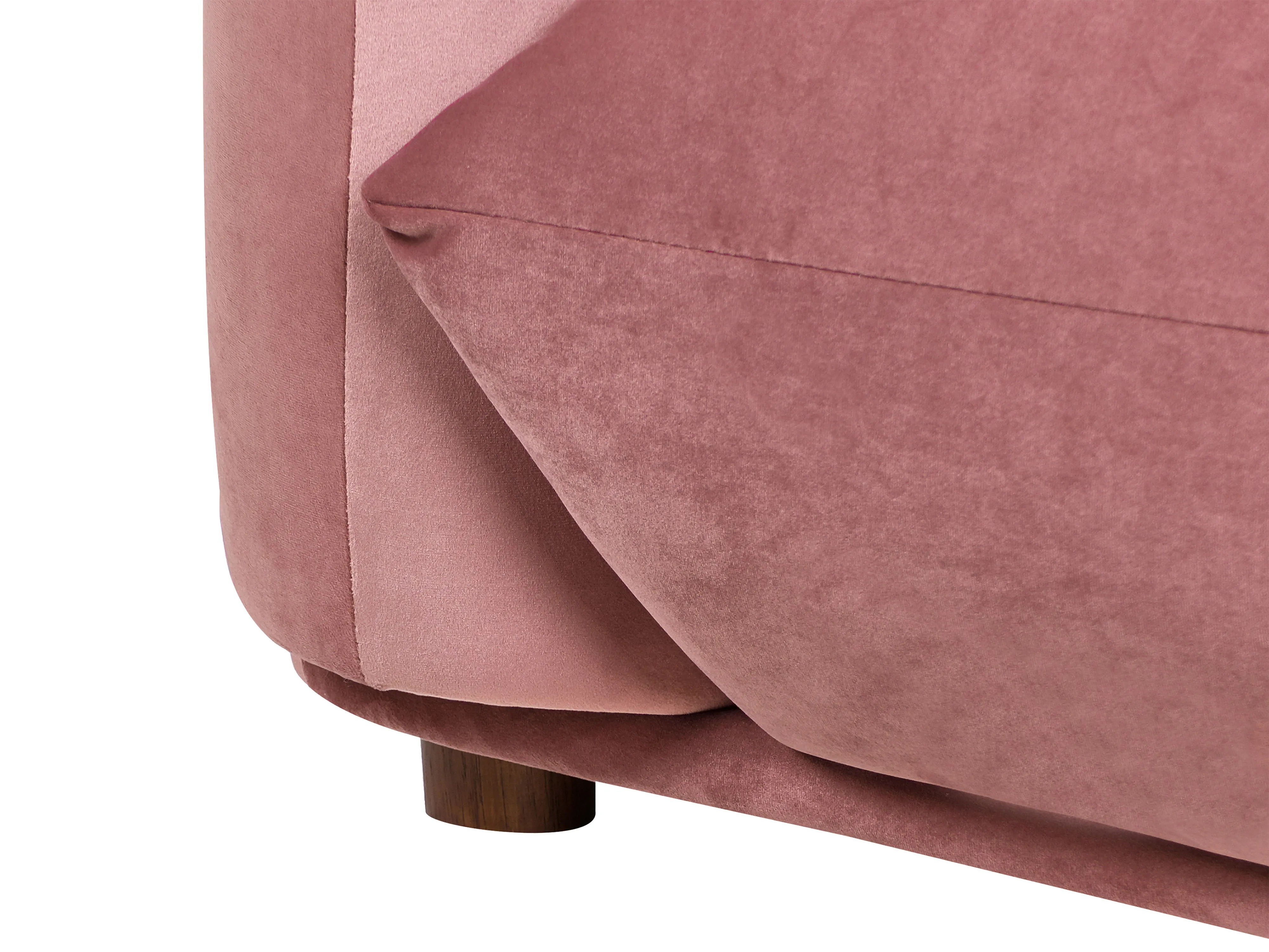 Bank 3-zits LUVOS Fluweel Roze