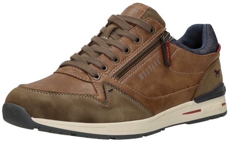 Mustang Heren sneakers cognac