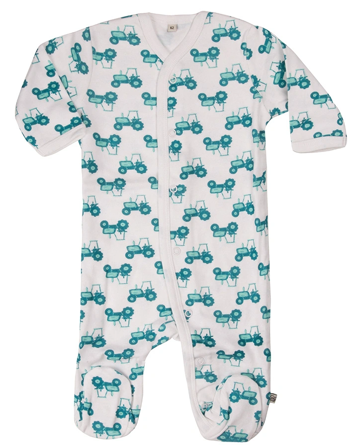 Strampler LITTLE BOY 2er-Pack mit Fuß in hellblau