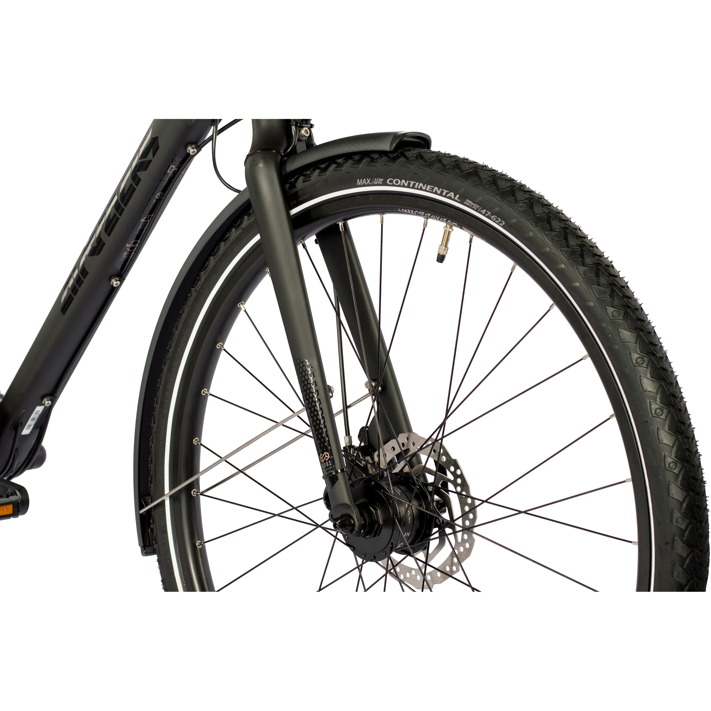 28 pouces homme XXL vélo de randonnée tr.2880 vélo de randonnée 27 x Gang Shimano DEORE rd-m592 SGS noir